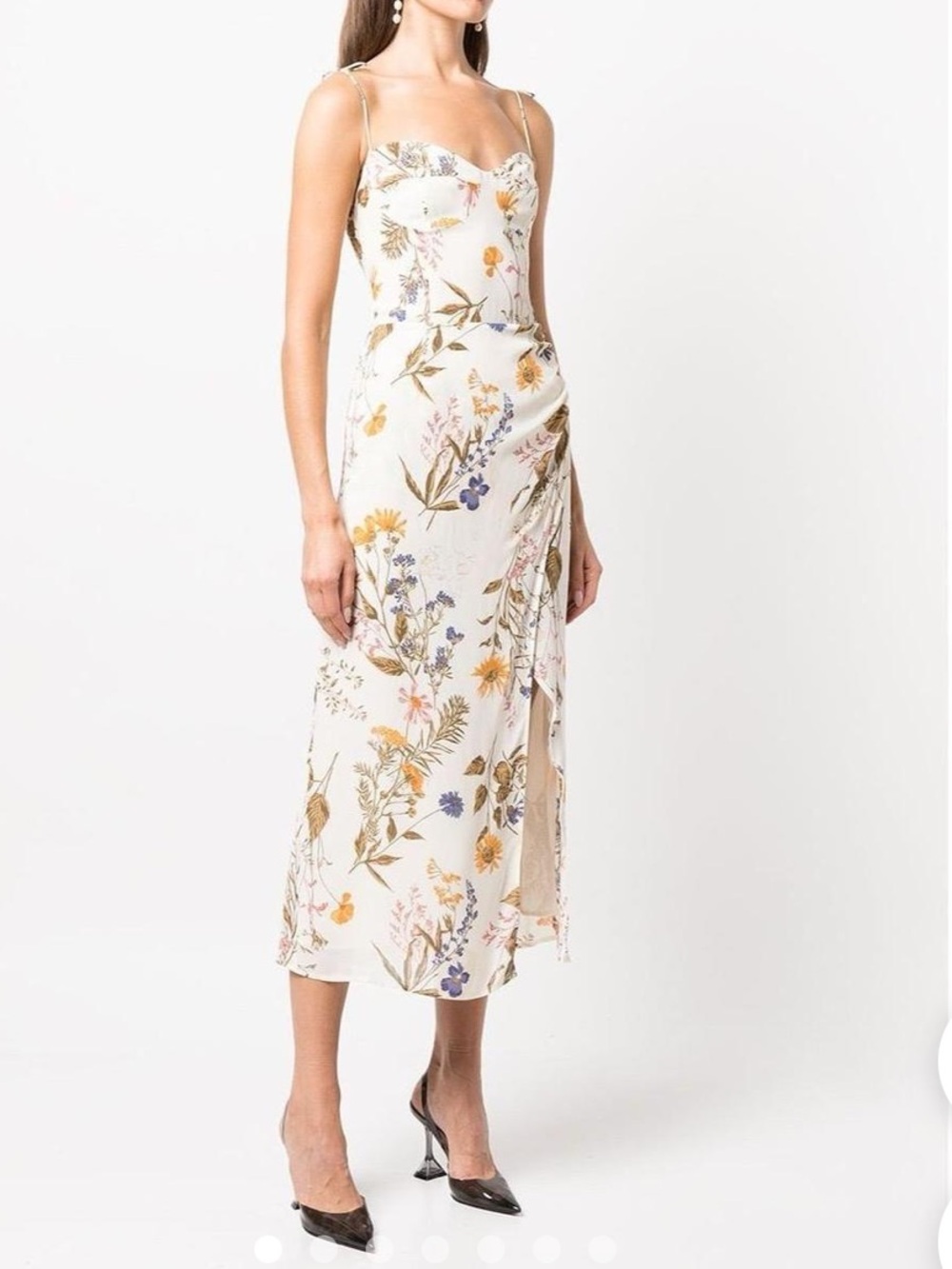 Reformation Kourtney Floral Midi Slip Dress size 2
